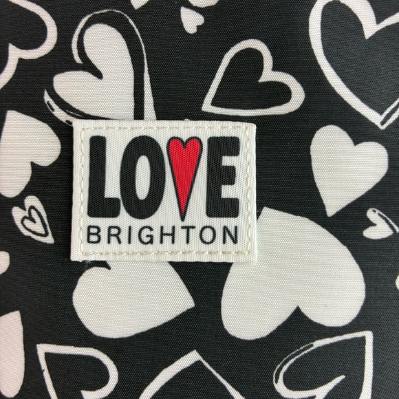 Brighton Endless Love Small Black & White Backpack NWOT - Picture 3 of 5